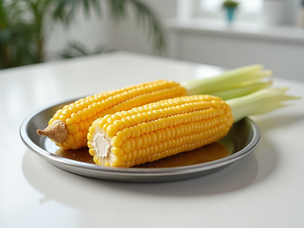 Fresh sweet corn on the cob